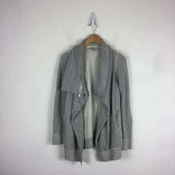 Allsaints Mila Dahlia Sweatshirt Cardigan Size XS Grey Oversized Knit Emo Grunge - Picture 3 of 14
